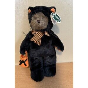 Bearington Collection Scared E. Cat Halloween Stuffed BearCat NWT RETIRED 181303